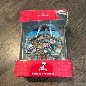 PEANUTS Nativity Scene Hallmark Red Box Ornament Snoopy Lucy Charlie Brown w/Box
